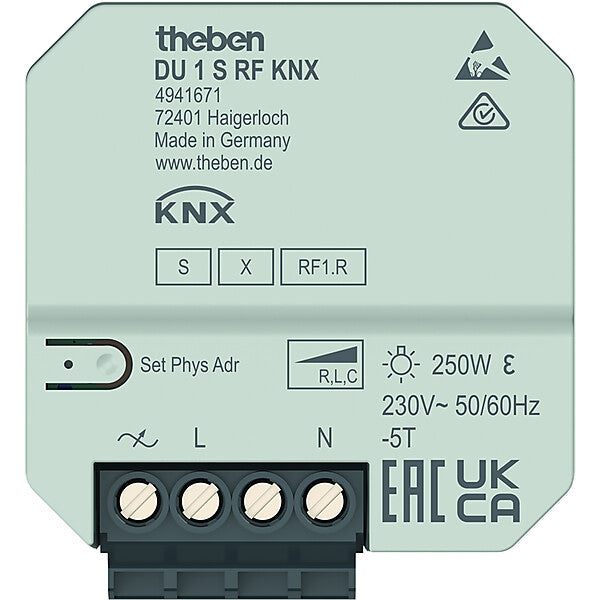 Theben Funk-Dimmaktor 1-fach DU 1 S RF KNX